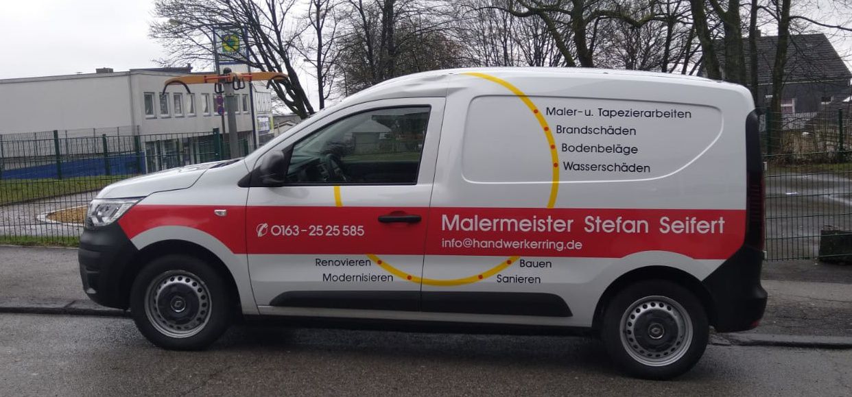 Firmenfahrzeug von Malermeister Stefan Seifert